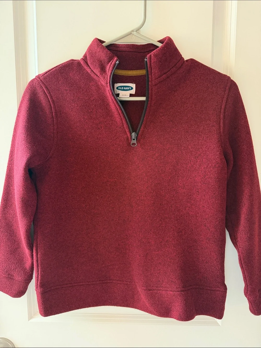 Old Navy Boy’s Medium Half-Zip Sweater - Burgundy